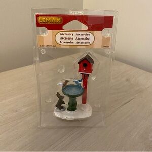 LEMAX Christmas Figurine (2011) DEER FOUNTAIN Birdbath. No. 14335. Good Shape